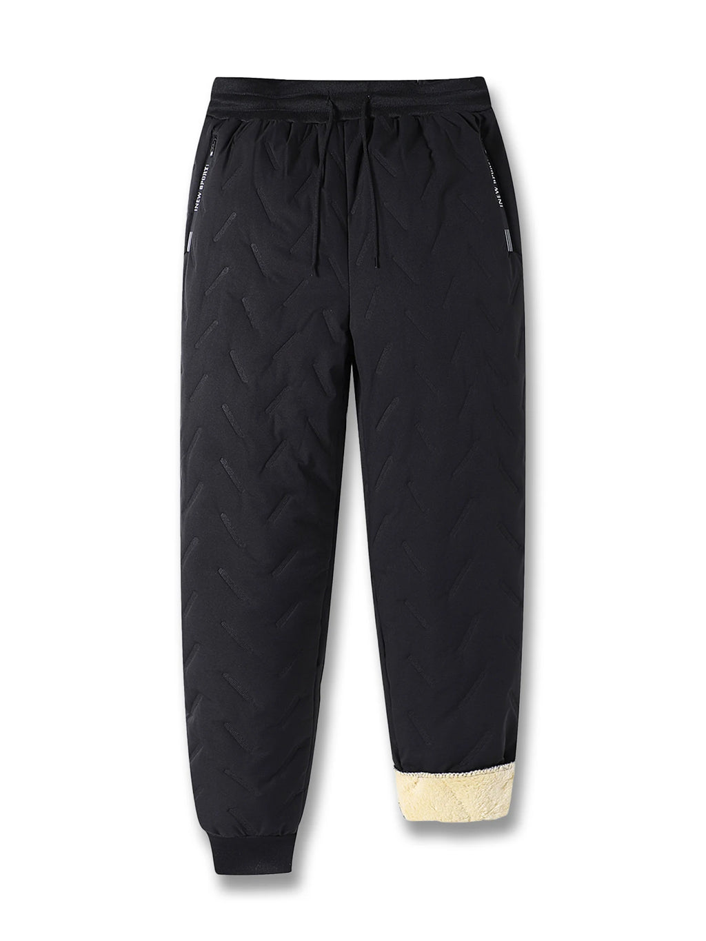 Men's Winter Fleece Sweatpants – Warm Thermal Joggers with Zipper Pockets