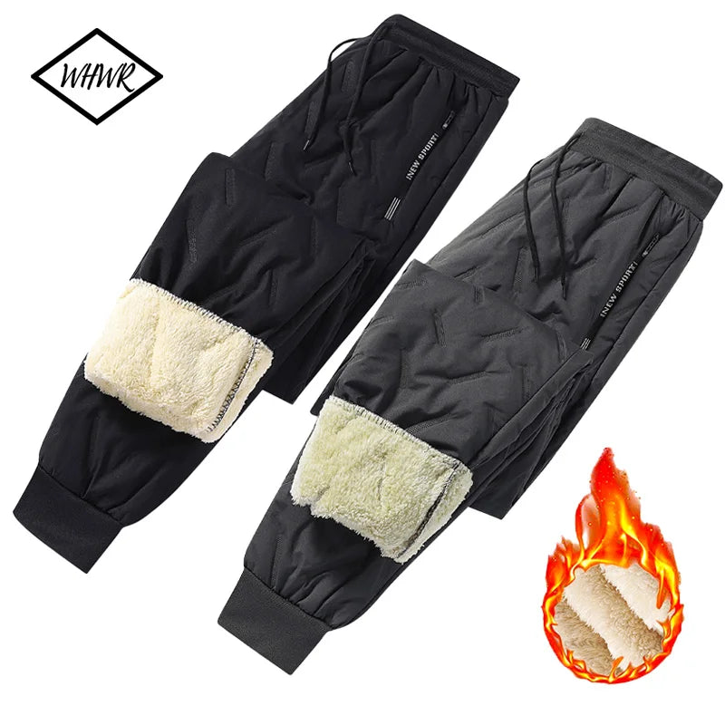 Men's Winter Fleece Sweatpants – Warm Thermal Joggers with Zipper Pockets
